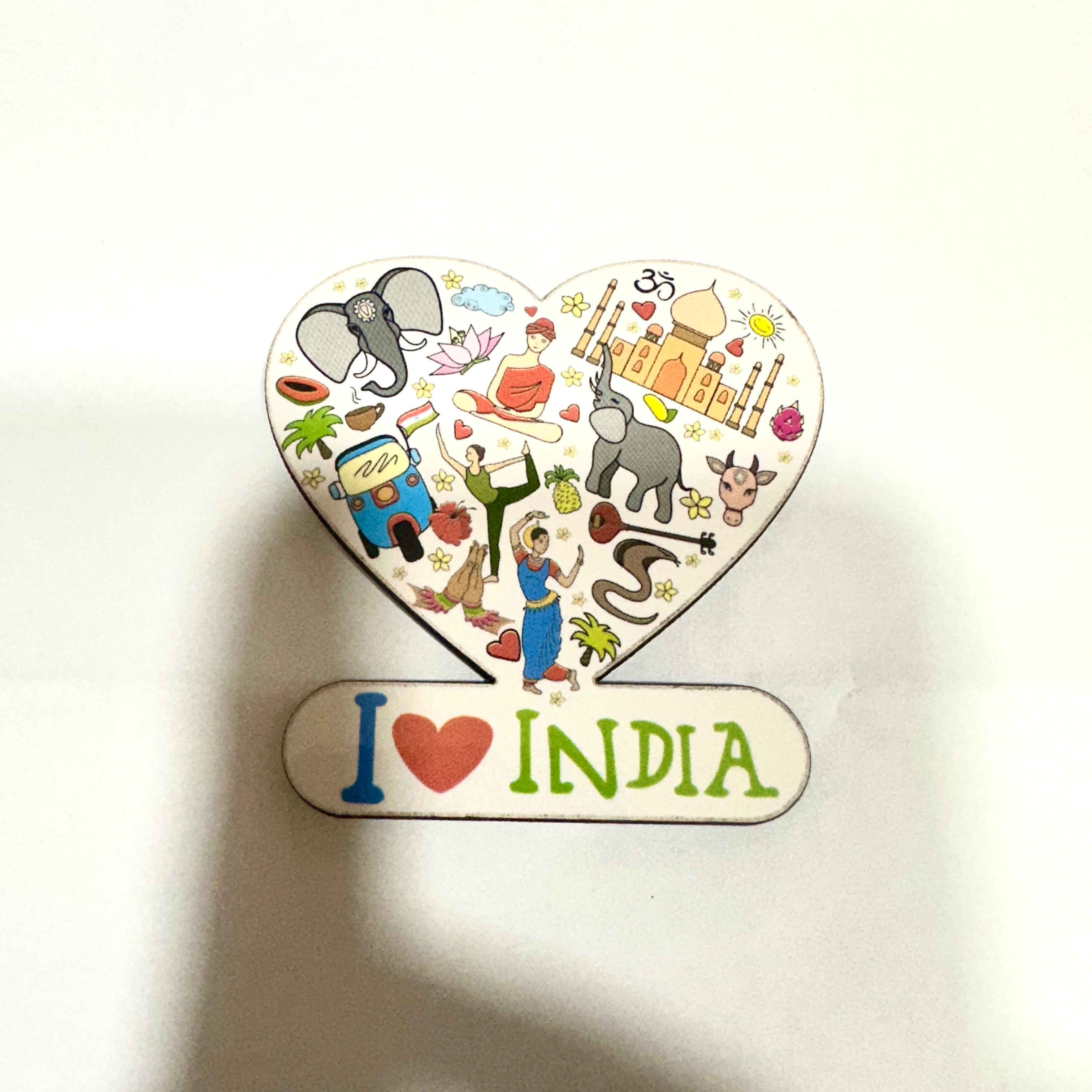 Wooden Magnets In Various Designs With Indian Theme Souvenir From Tamrapatra