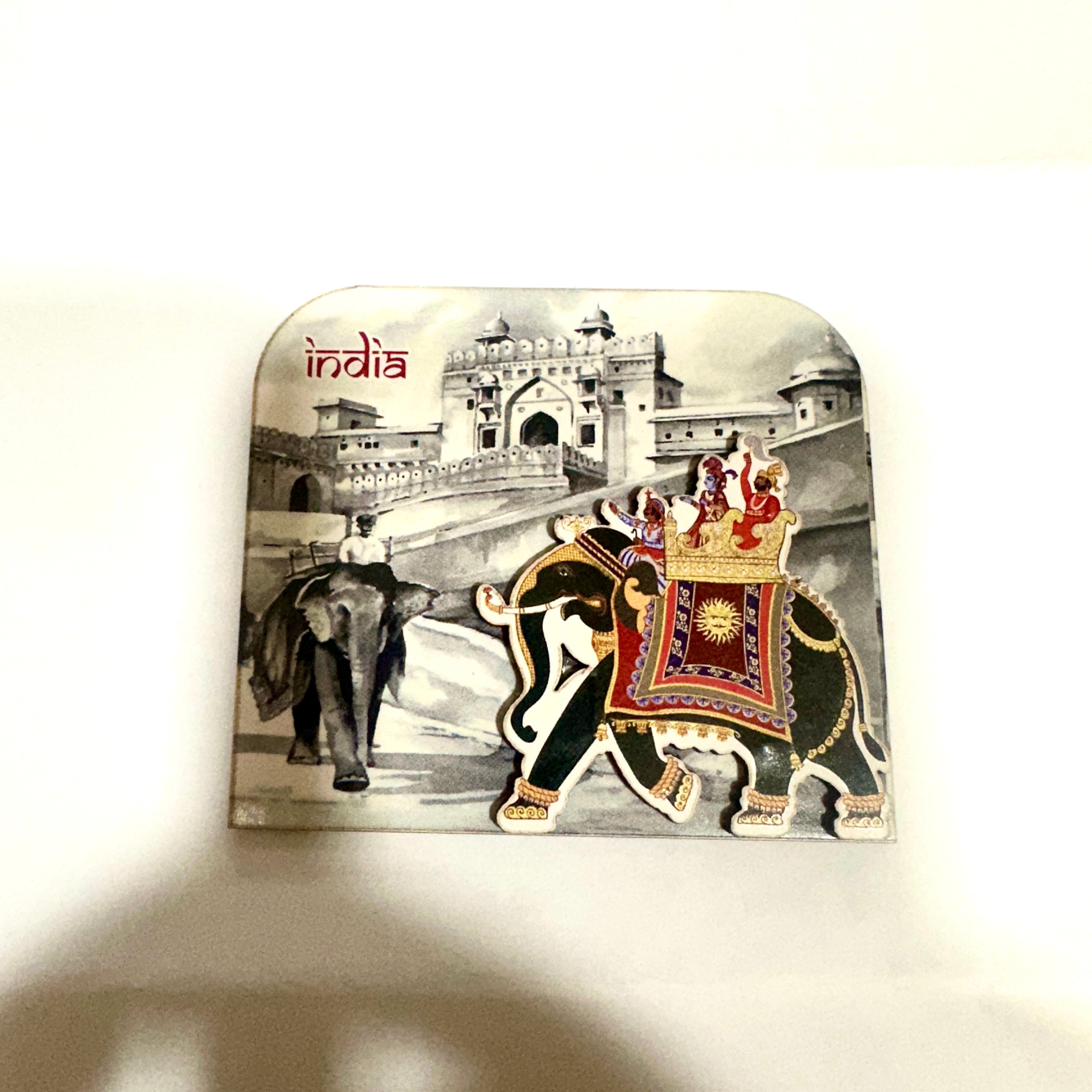 Wooden Magnets In Various Designs With Indian Theme Souvenir From Tamrapatra