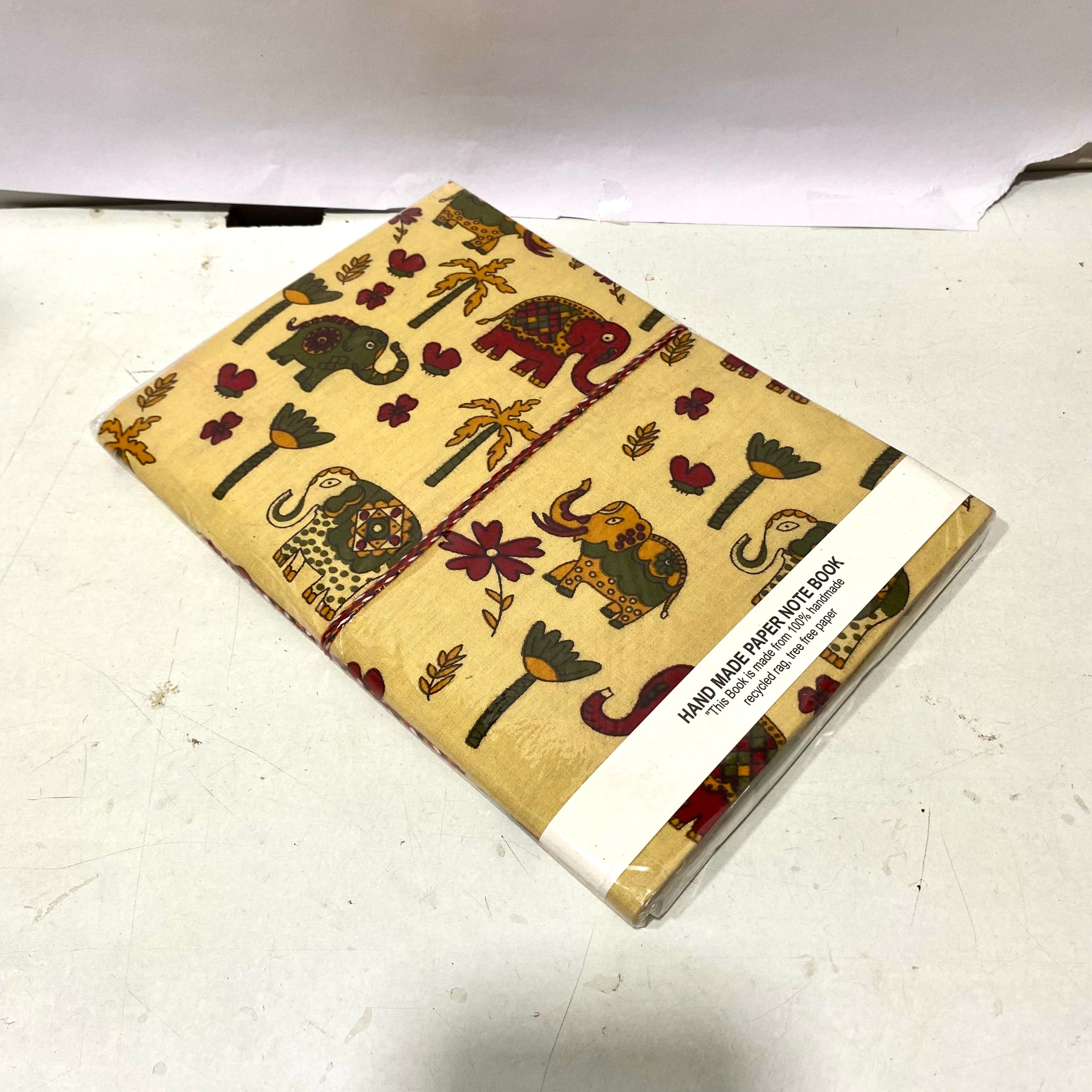 Handmade Paper Diary Gifting Collection Floral Cloth Painting XL Tamrapatra