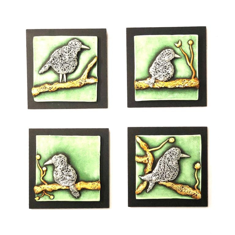 Birds Theme Wall Art Handmade Terracotta Unique Artwork From Tamrapatra - Tamrapatra