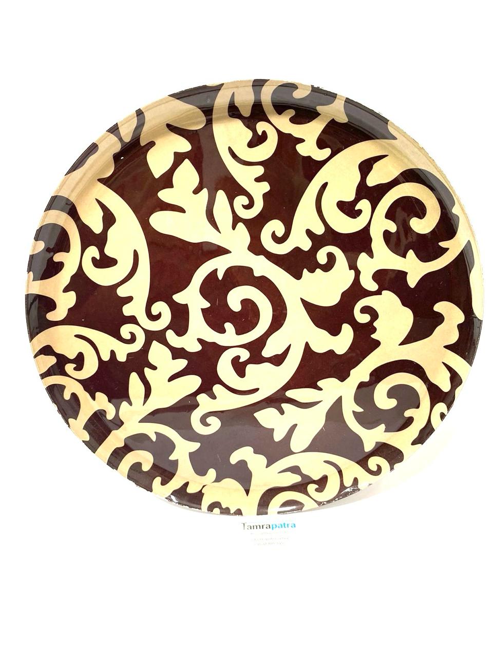 Metal Round Plates Décor With Beautiful Theme To Hang On Your Wall Tamrapatra