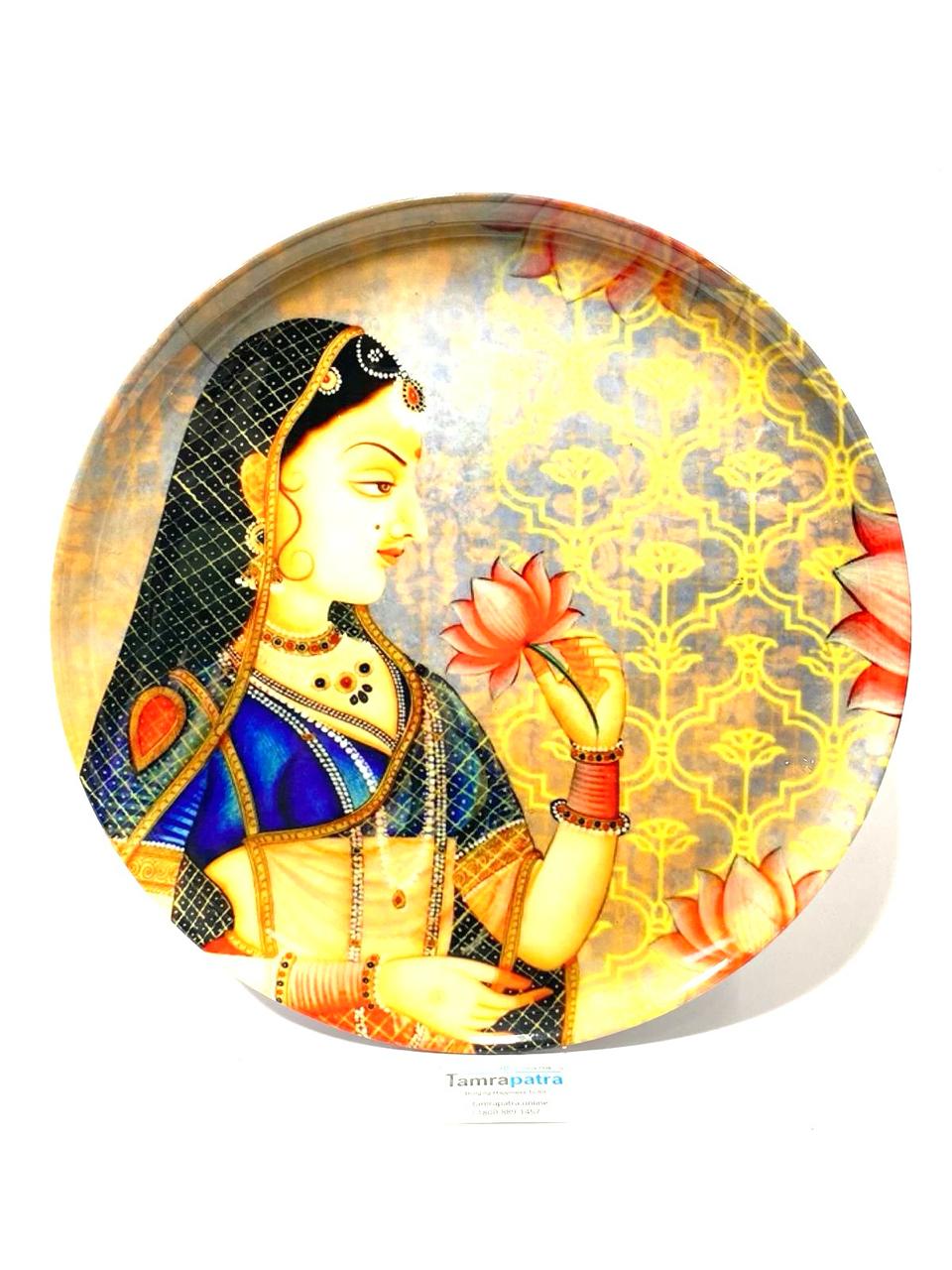 Metal Round Plates Décor With Beautiful Theme To Hang On Your Wall Tamrapatra