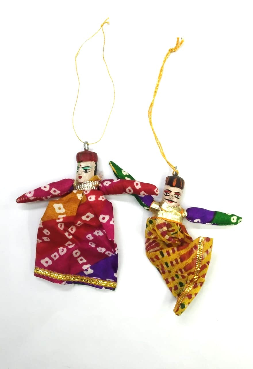 Puppet Pair Indian Traditional Hangings For Decoration Gifts Souvenir Tamrapatra