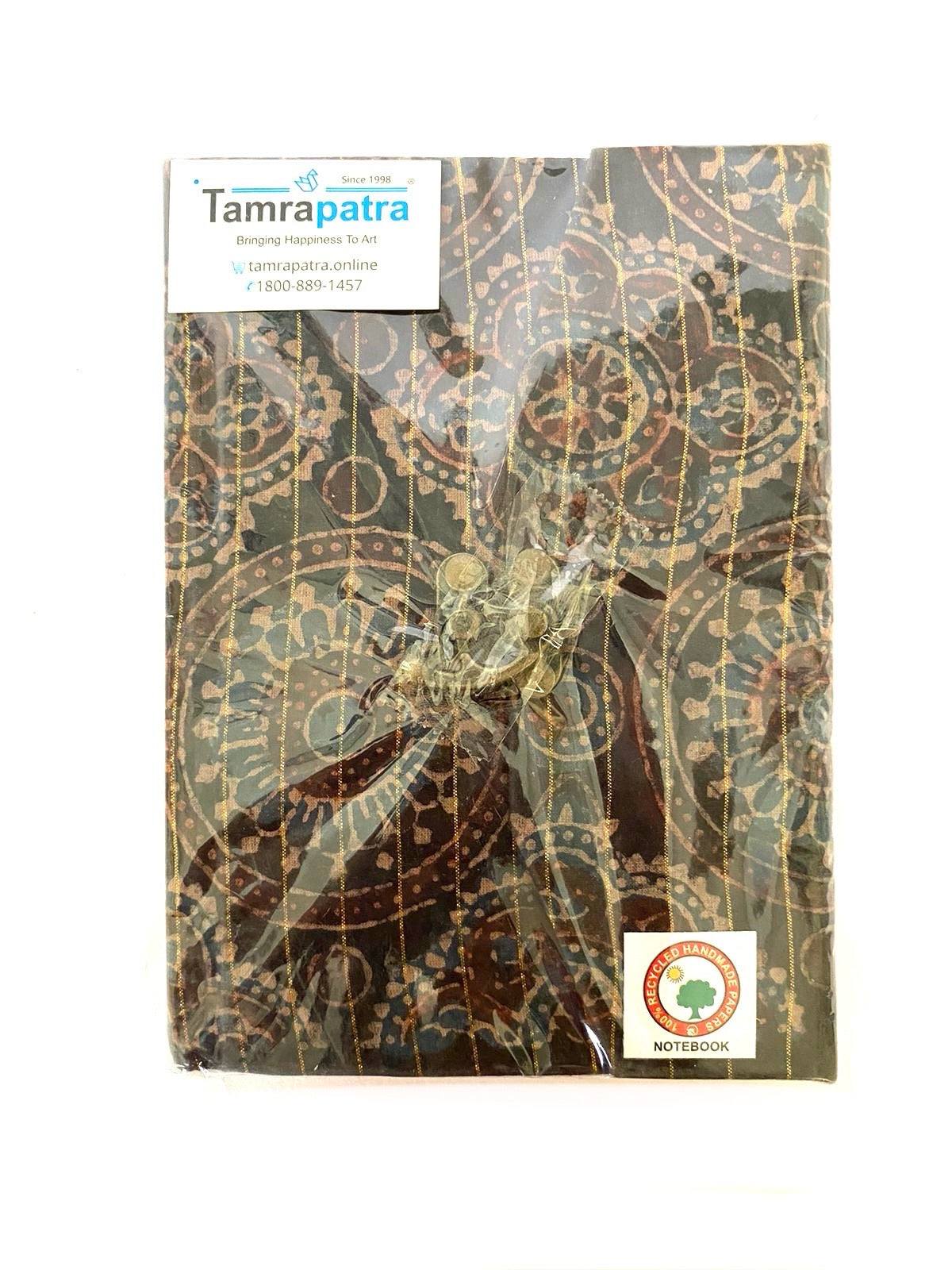 Handmade Recycled Paper Diary Colorful With Locks Size M By Tamrapatra