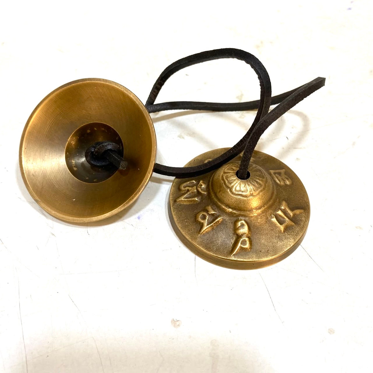 Premium Brass Hand Cymbals Manjira Pair Indian Musical Instruments Tamrapatra - Tamrapatra