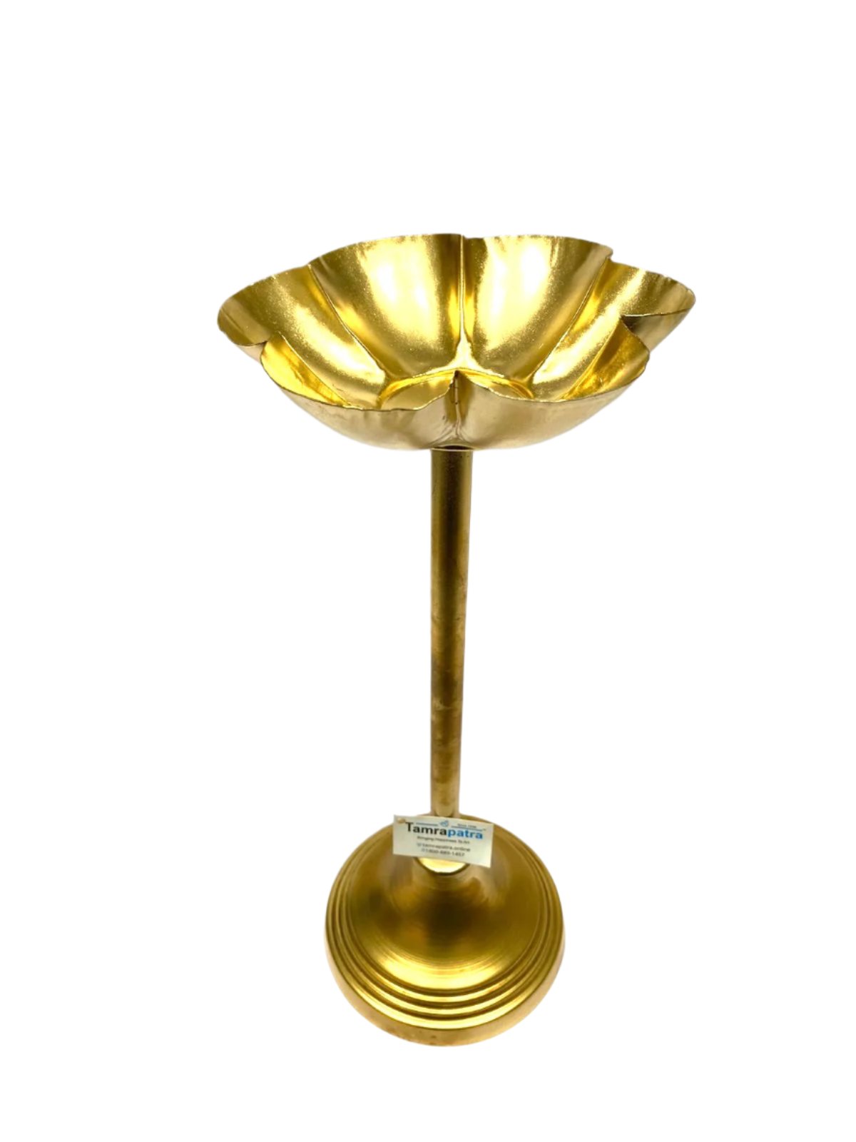 Gold Brilliant Tea Light Stand In Set Of 3 Various Models Exclusive By Tamrapatra