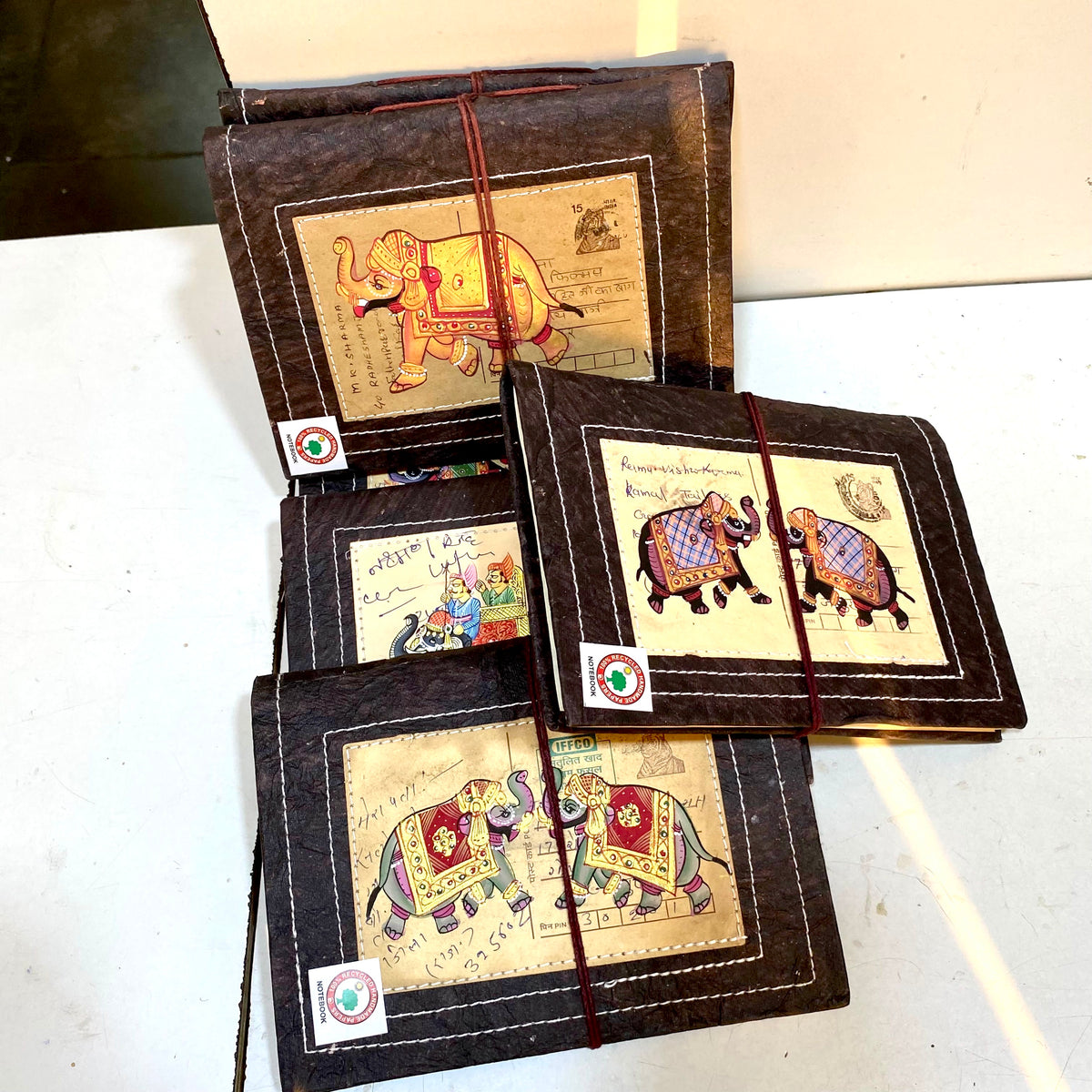 Vintage Postcard Designed Diary With Recycled Paper Personal Gifts By Tamrapatra - Tamrapatra
