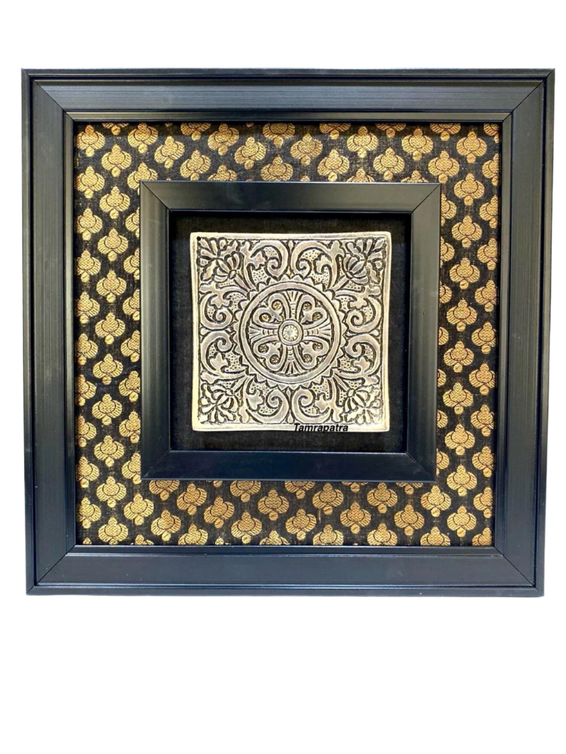 Metal Carving Plates On Beautiful Vibrant Handcrafted Frames Wall Art By Tamrapatra