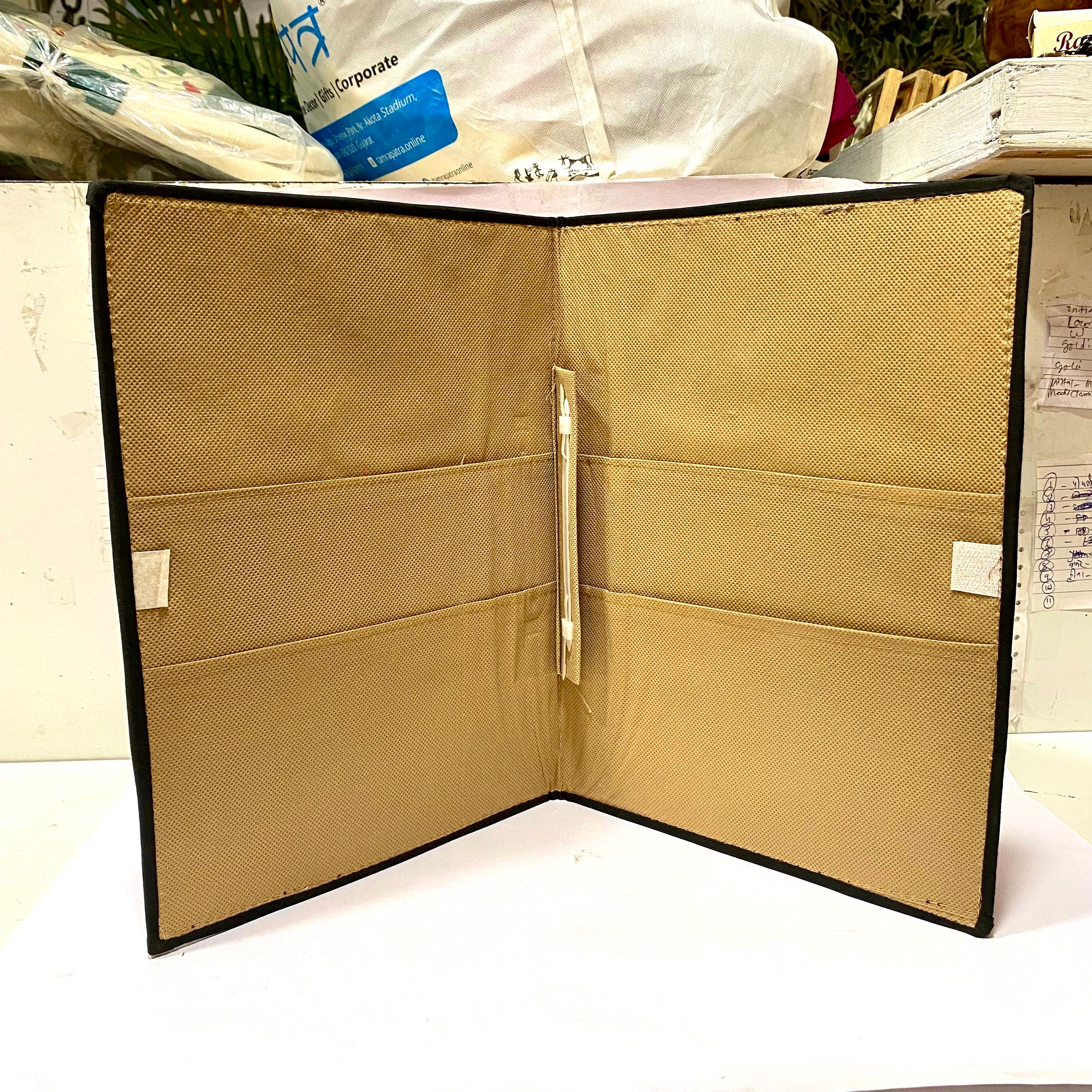 Embroidery Handmade Files To Store Documents Ethnic Collection By Tamrapatra