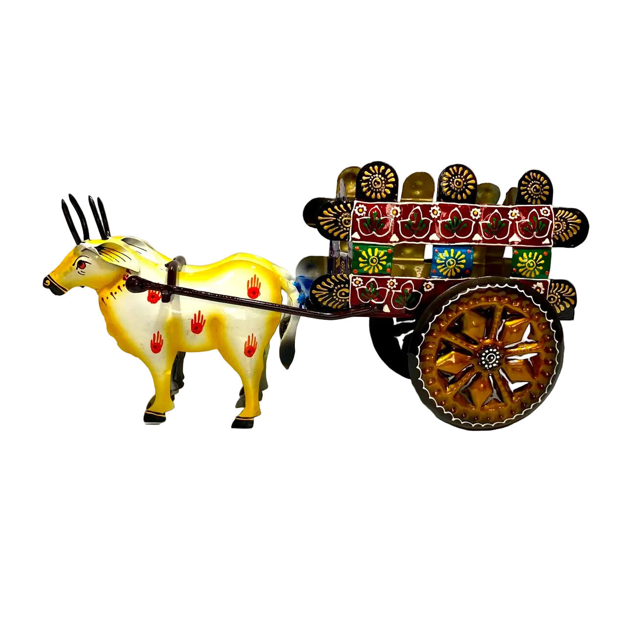 Bullock Cart Exciting Designs Platters Serving Dinning Handmade From Tamrapatra - Tamrapatra