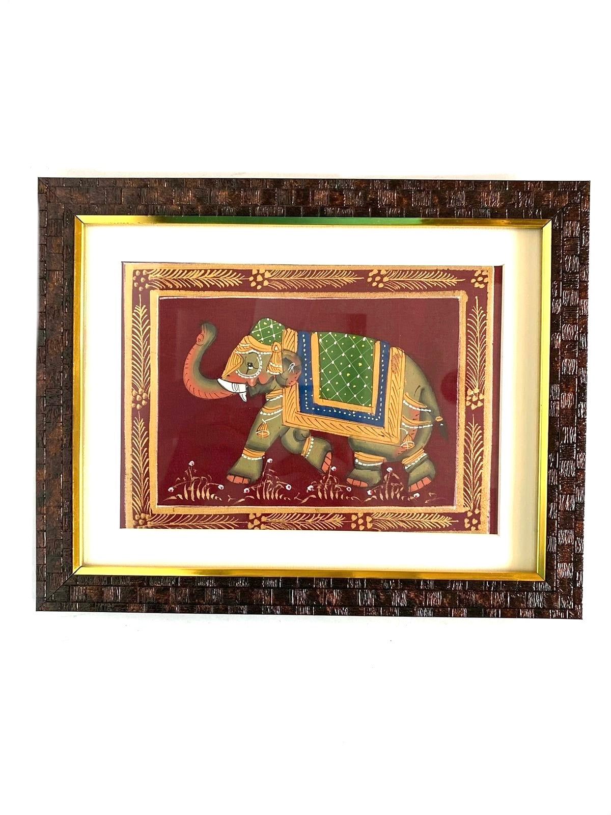 Elephant Frames Hand Painted Artistic Frames Corporate Souvenir Gifts Tamrapatra