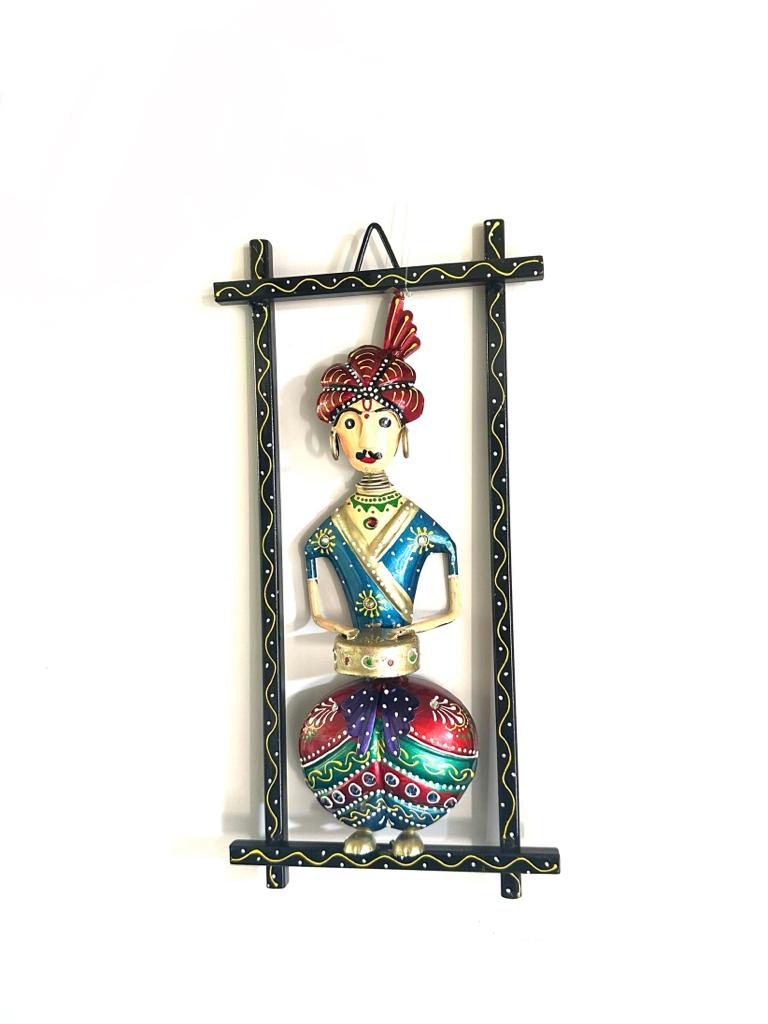Face Musical Frame Style Indian Classical Musical Metal Wall Frame By Tamrapatra