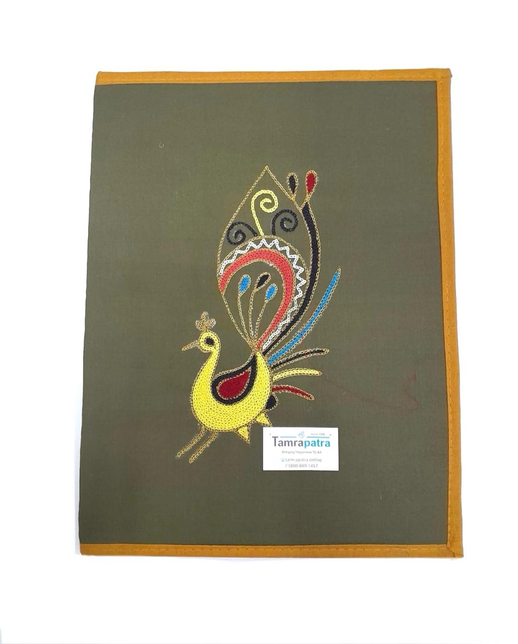 Embroidery Handmade Files To Store Documents Ethnic Collection By Tamrapatra