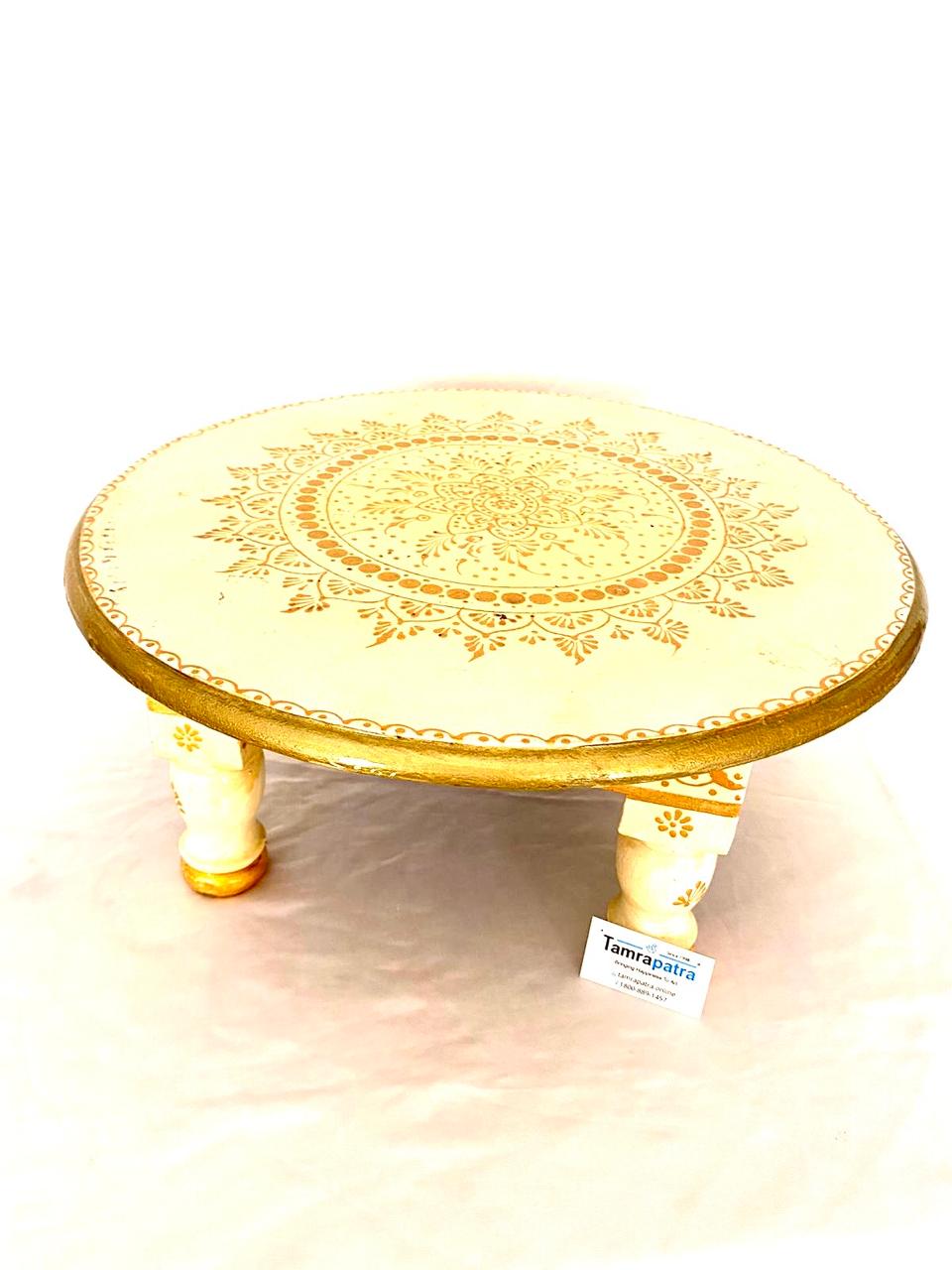 Bajoth Stool Collection For Display Wooden Handcrafted With Conework Tamrapatra