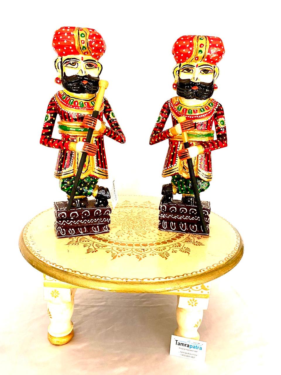 Bajoth Stool Collection For Display Wooden Handcrafted With Conework Tamrapatra