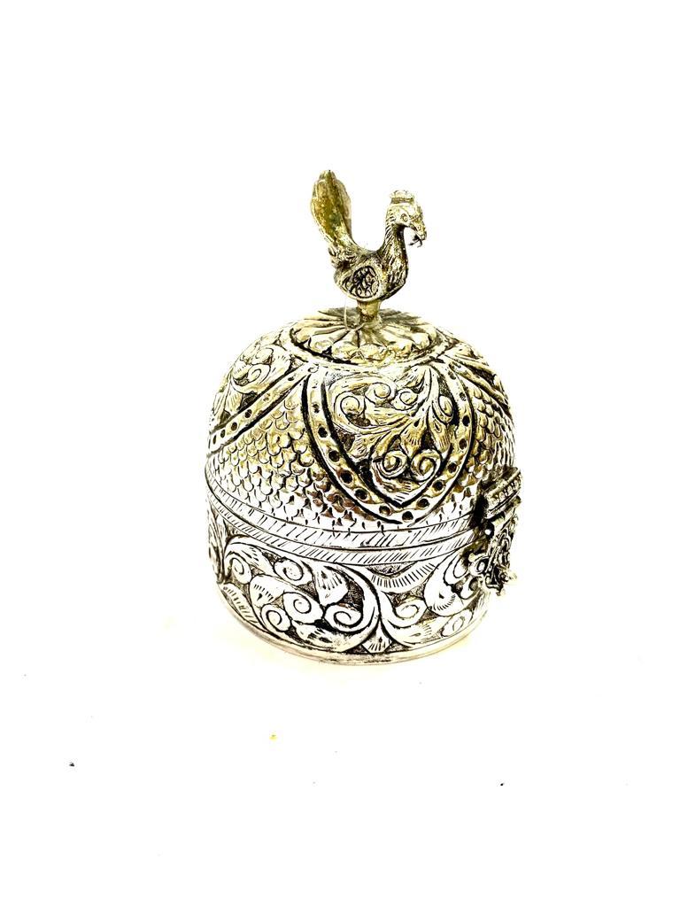 German Silver Peacock Box Jewellery Accessories Premium Antiques By Tamrapatra