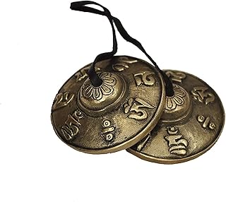 Premium Brass Hand Cymbals Manjira Pair Indian Musical Instruments Tamrapatra - Tamrapatra