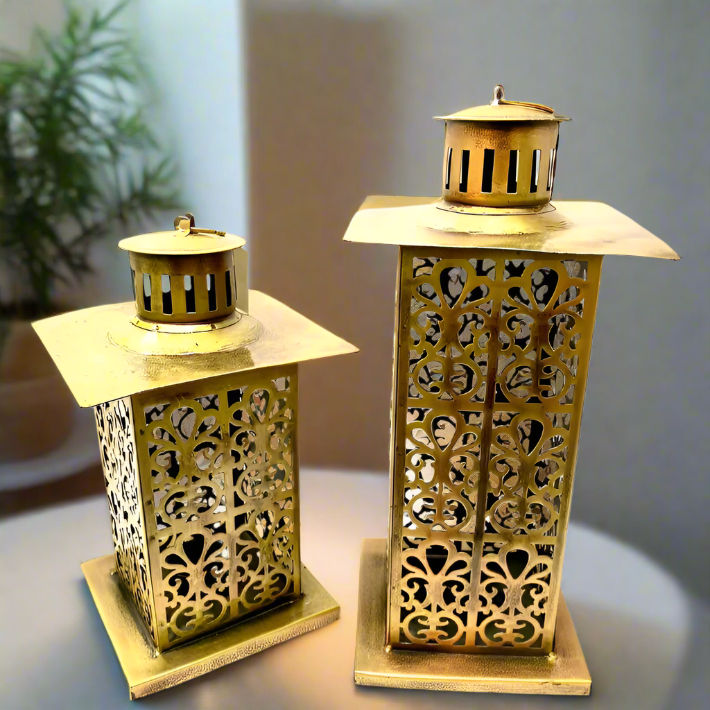 Showcase Traditional Lanterns Home Décor Light Candle Handicrafts By Tamrapatra