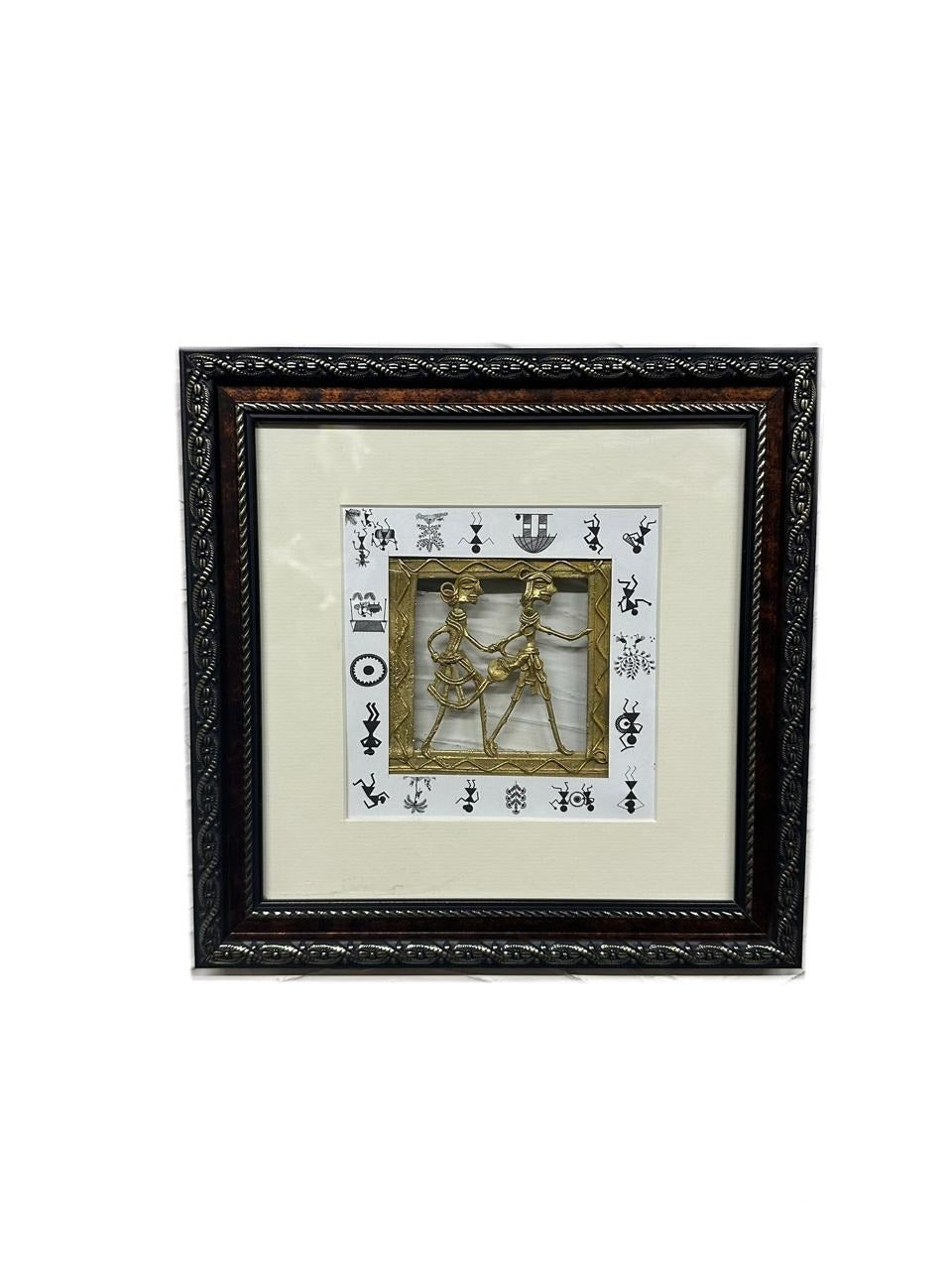 Warli Dhokra Wall Art Hanging Frames With Beautiful Traditional Design Tamrapatra