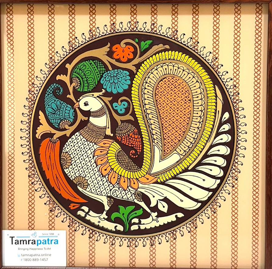 Birds Theme Tanjore Reverse Glass Paintings Frame In Various Designs By Tamrapatra