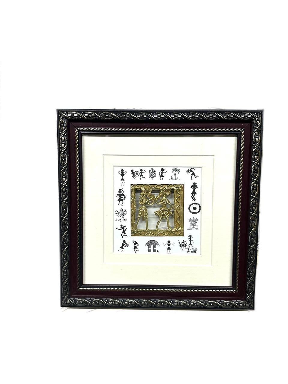 Warli Dhokra Wall Art Hanging Frames With Beautiful Traditional Design Tamrapatra