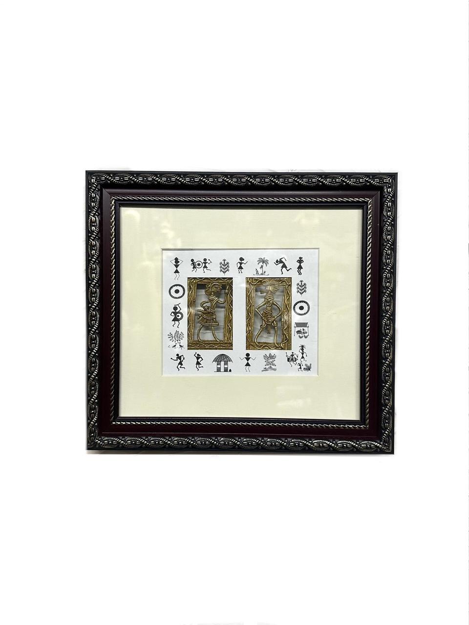 Warli Dhokra Wall Art Hanging Frames With Beautiful Traditional Design Tamrapatra