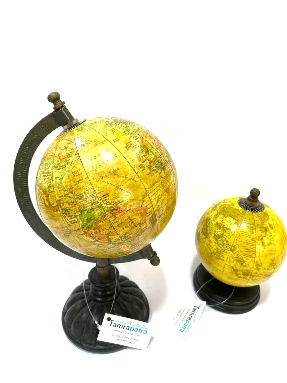 Globe Desk Organizer Handcrafted Exclusive Ideas Corporate World Map Tamrapatra