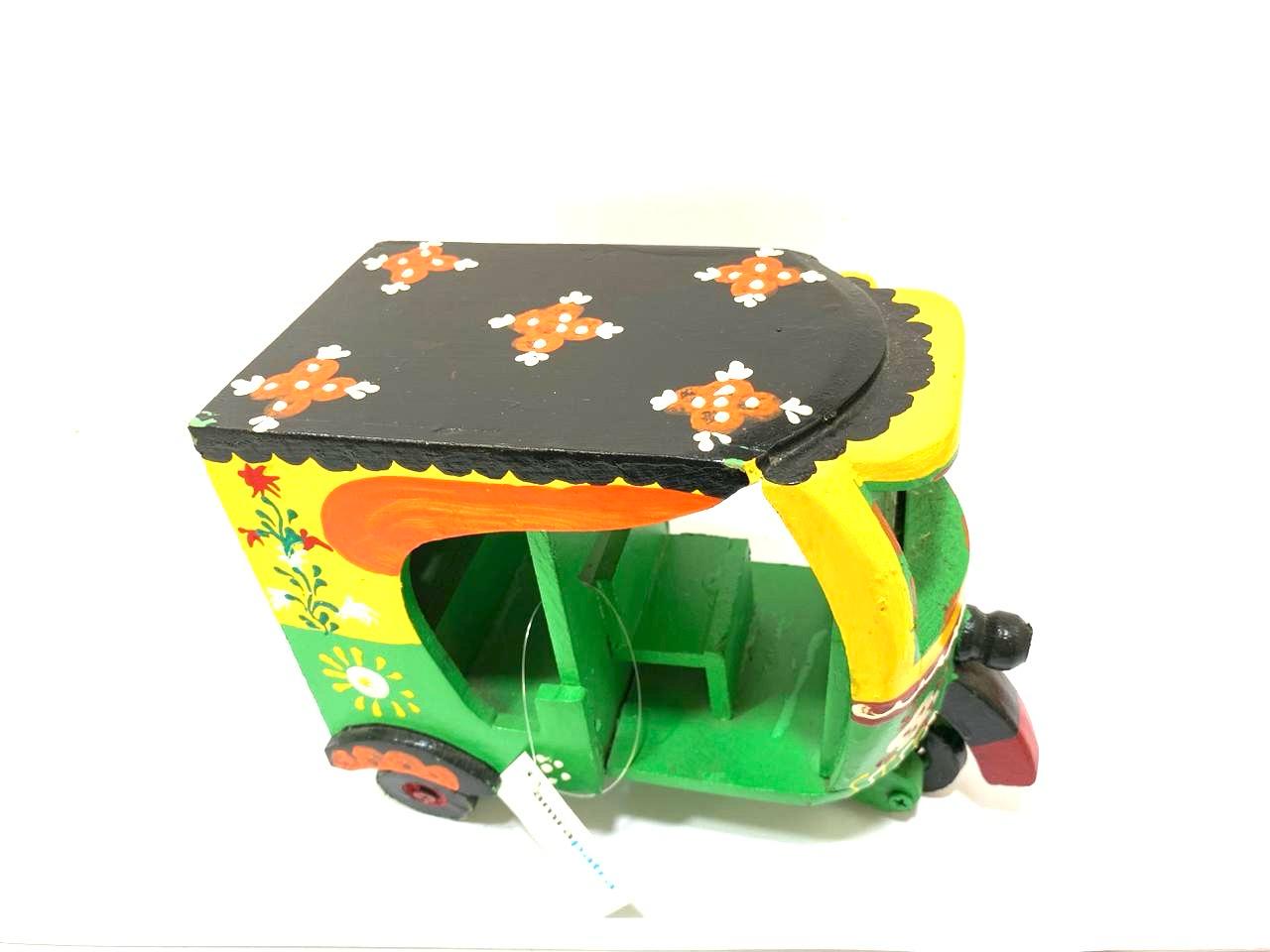 Artistic Mode Of Transport Rickshaw Made From Mango Wood Tamrapatra