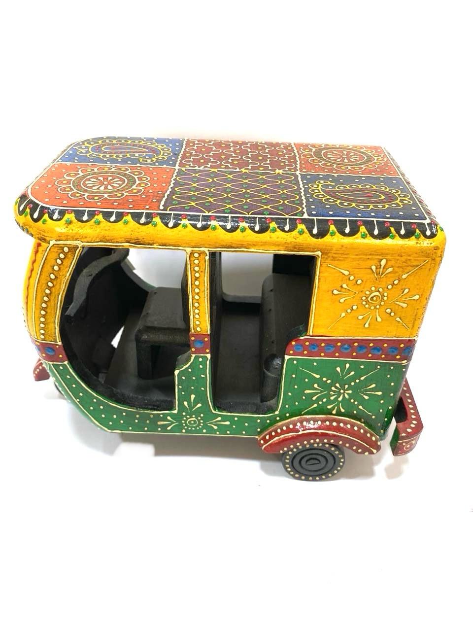 Artistic Mode Of Transport Rickshaw Made From Mango Wood Tamrapatra