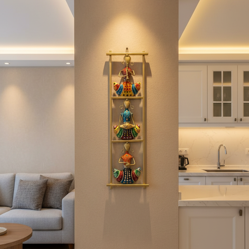Lady Musicians In Hanging Frame Multicolor Various Designs Available At Tamrapatra - Tamrapatra