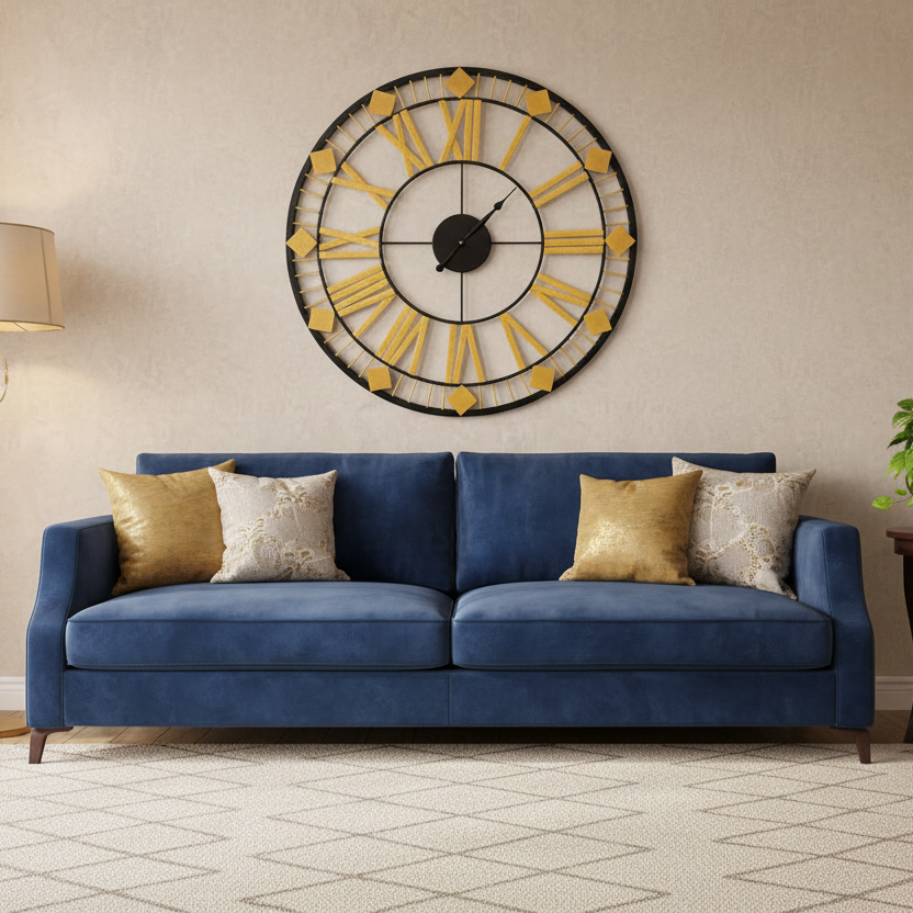Metal Roman Dial Clock Handcrafted Attractive Stylish From Tamrapatra - Tamrapatra