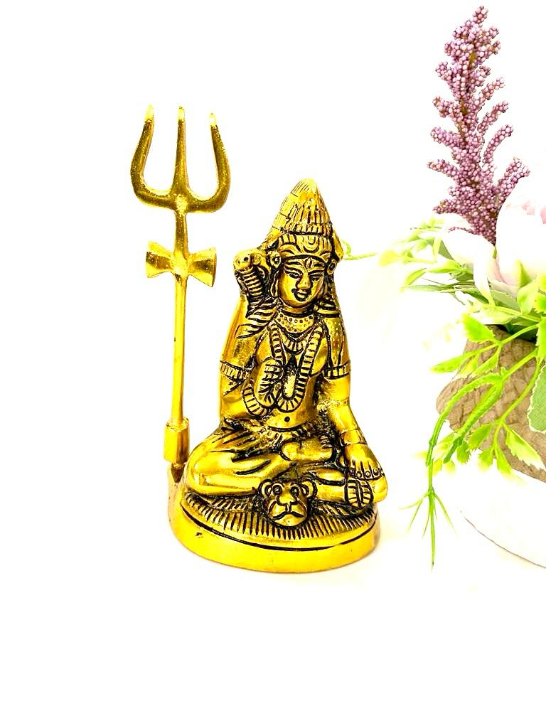Shiv Idols God Metal Art God Collection Handmade Arts & Crafts From Tamrapatra