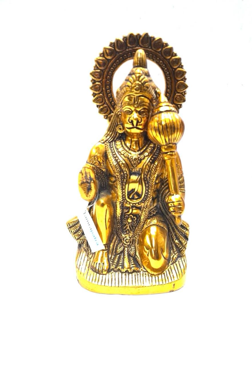 Hanuman God Idols Artware Hindu God Bajrang Bali Maruti Devotional Tamrapatra