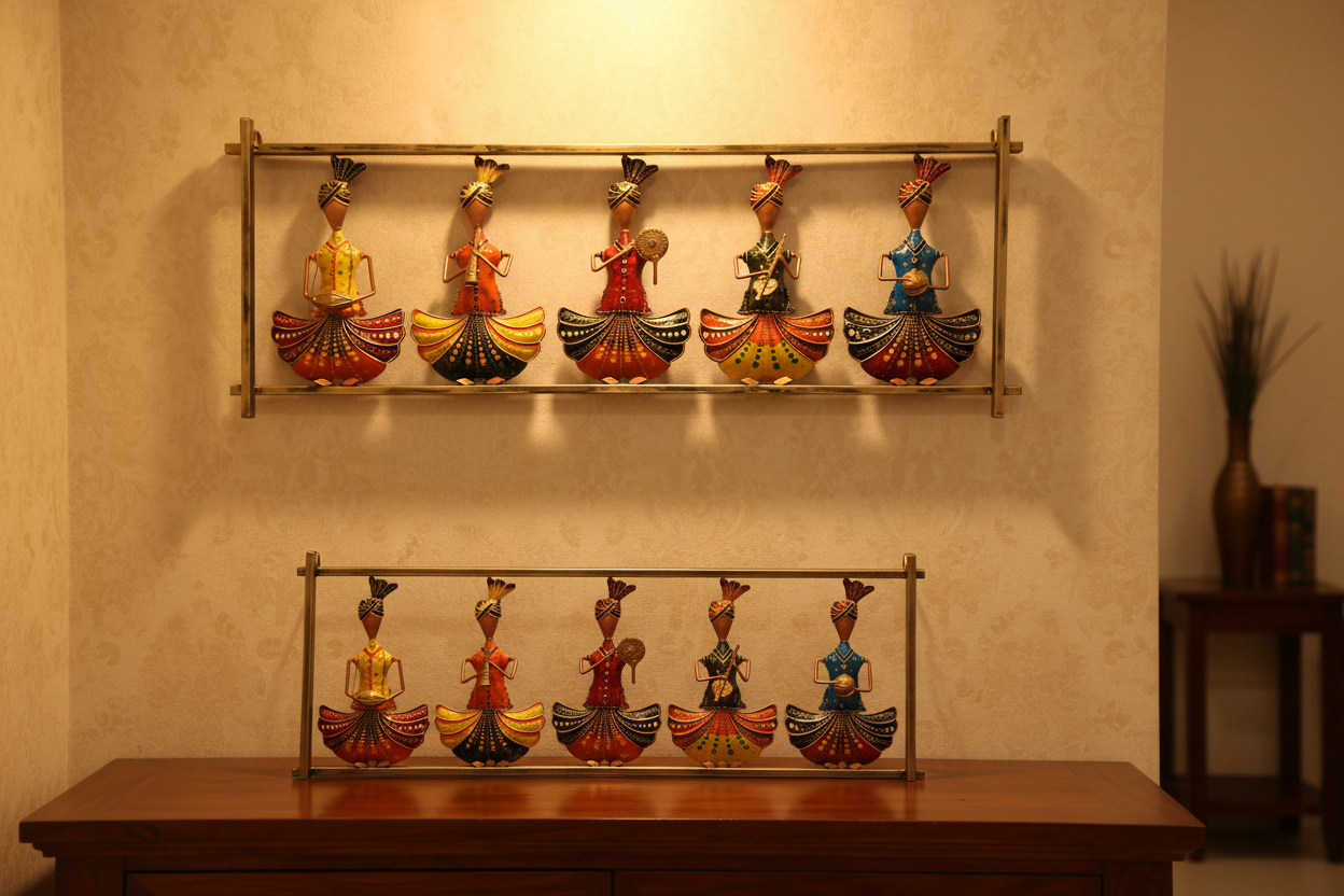 Sitting 5 Musicians Frame Decorate Your Wall Ethnic Collection By Tamrapatra - Tamrapatra