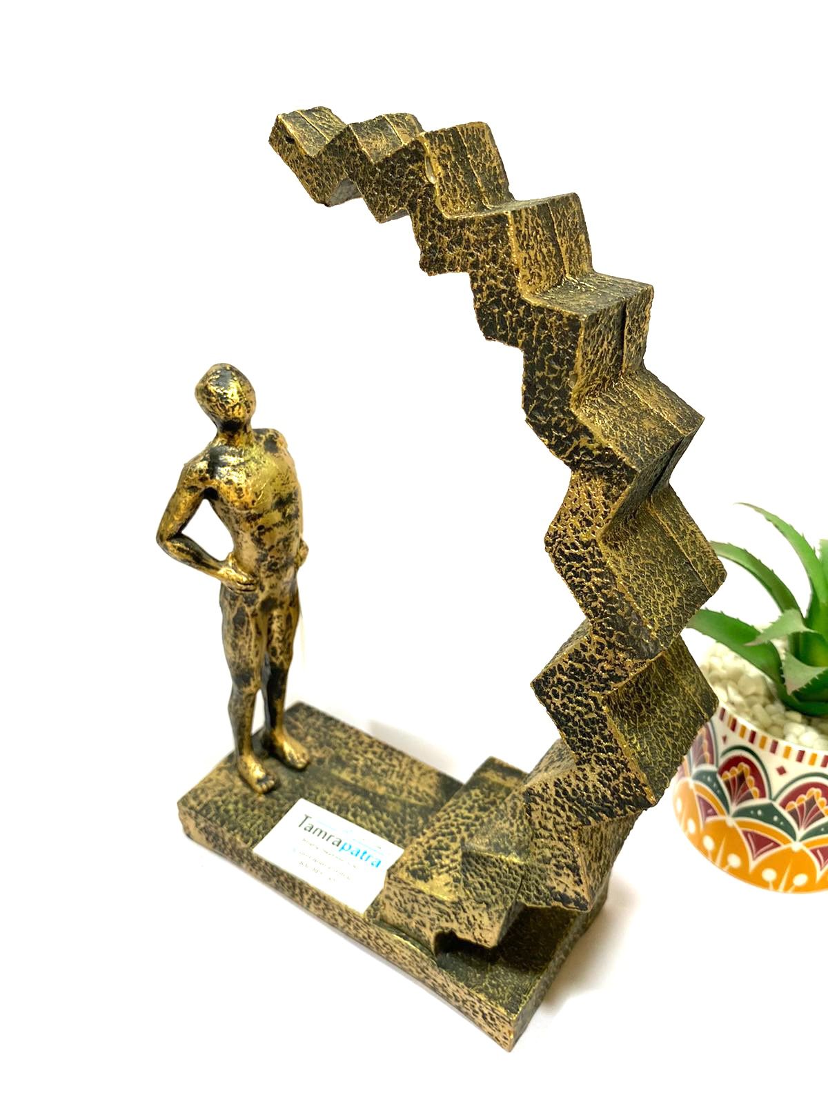 Symbolic Showpiece Man & Ladder Unique Modern Craft & Creations By Tamrapatra