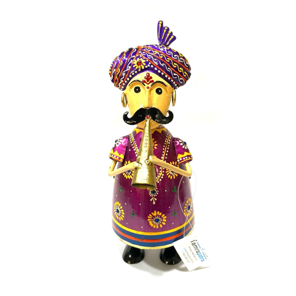 Metal Showpiece Musician Home Office Décor Wholesaler Exporter Tamrapatra