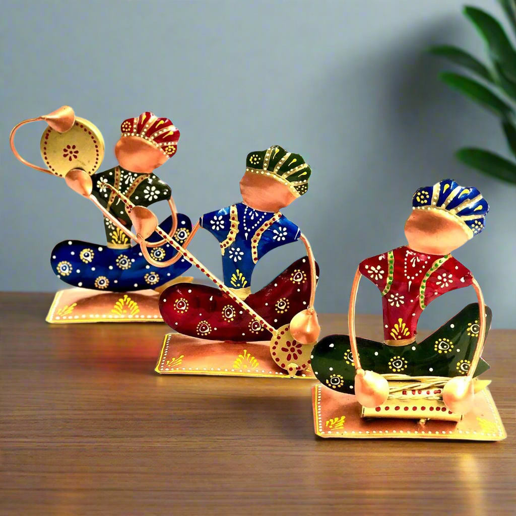 Musician Figurines Playing Instruments Striking Collection Only At Tamrapatra