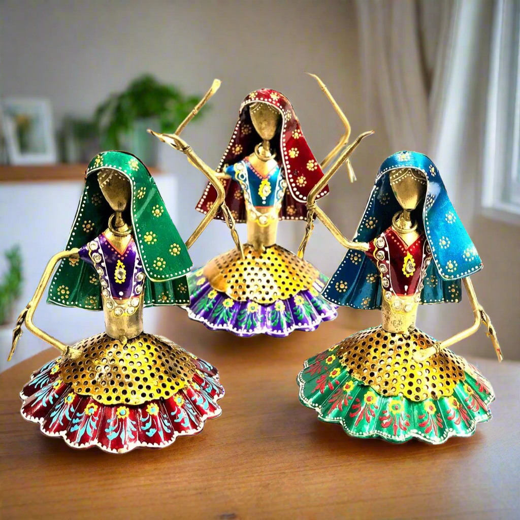 Dancing Doll Series Exclusively Hand Painted Folk Tribe From Tamrapatra