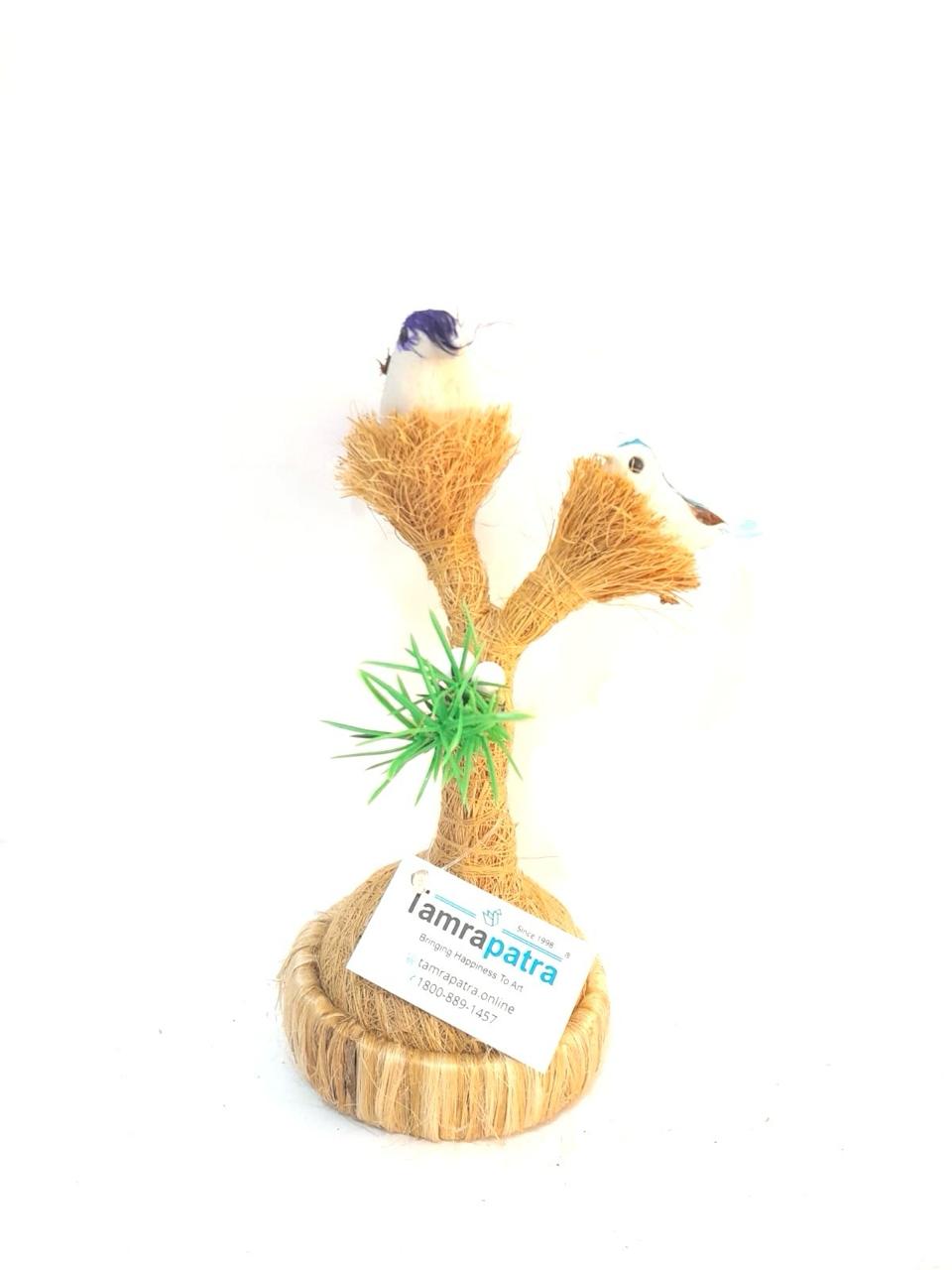 Bird Nest On Tree Unique Handcrafted Decoration Exclusive Tamrapatra