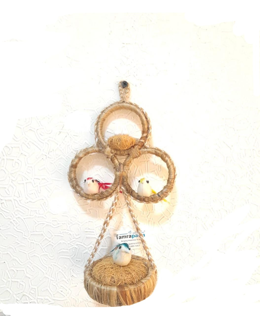 3 Ring Bird Nest Beautiful Handcrafted For Home Décor Garden From Tamrapatra