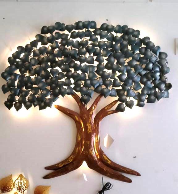 Tree With Led Handcrafted Wall Décor New Leaves Design By Skilled Artisans Tamrapatra