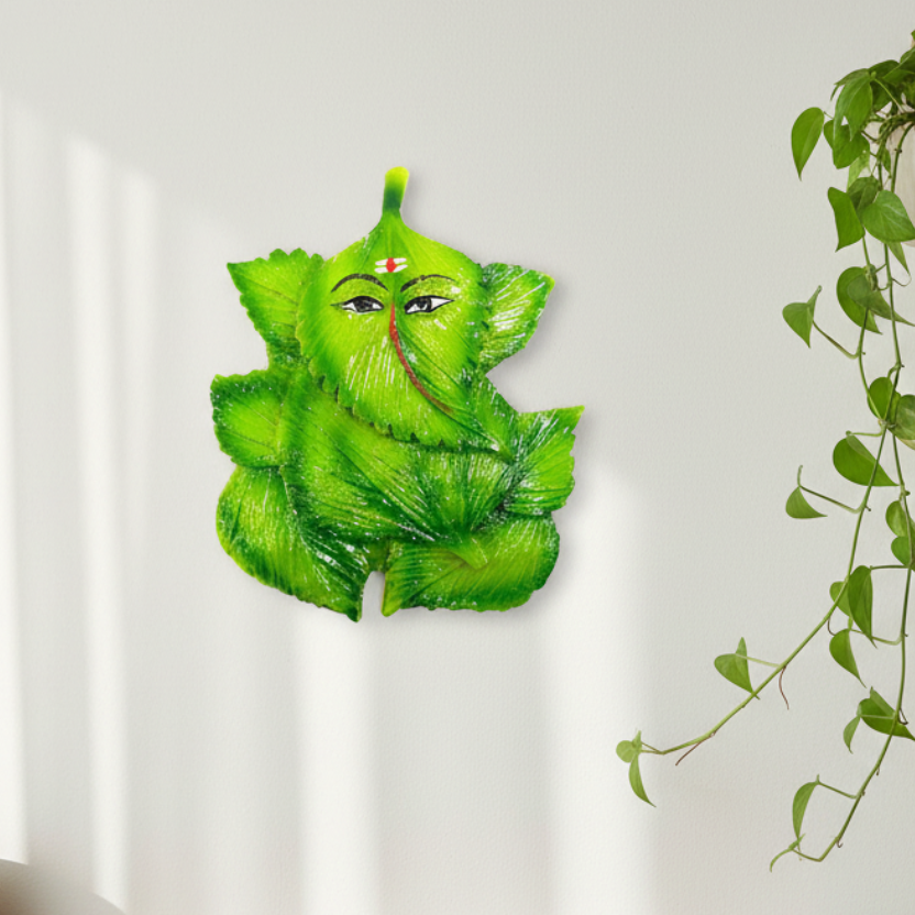 Pipal Style Ganesha Wall hanging Décor Vastu Gifts Auspicious Art By Tamrapatra - Tamrapatra