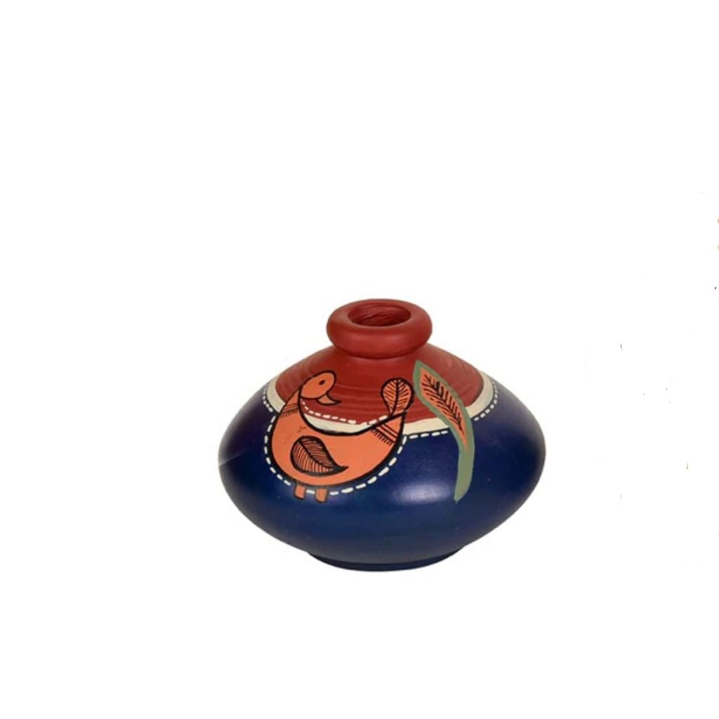 The Creation Of Pottery In Various Shapes Blue Animal Theme By Tamrapatra