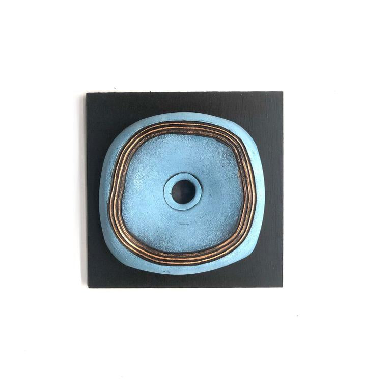 Blue Theme Geometrical Designer Creative Pots Wall Hangings Set Of 4 Tamrapatra - Tamrapatra