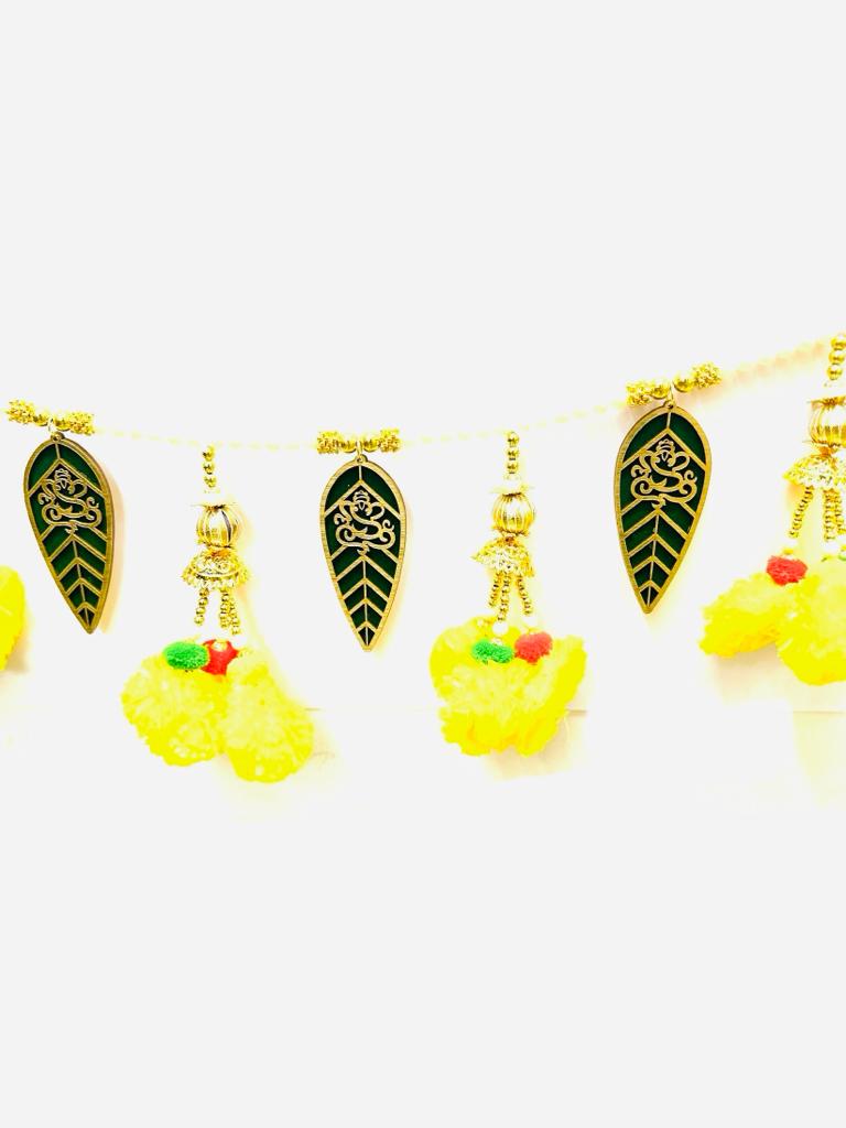 Leaf & Floral Toran Festive Hangings Traditional Art & Crafts From Tamrapatra