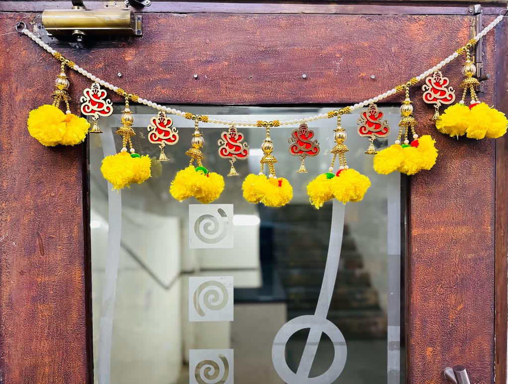 Ganesh Floral Toran Hanging Dazzling Creations To Enhance Your Space Tamrapatra