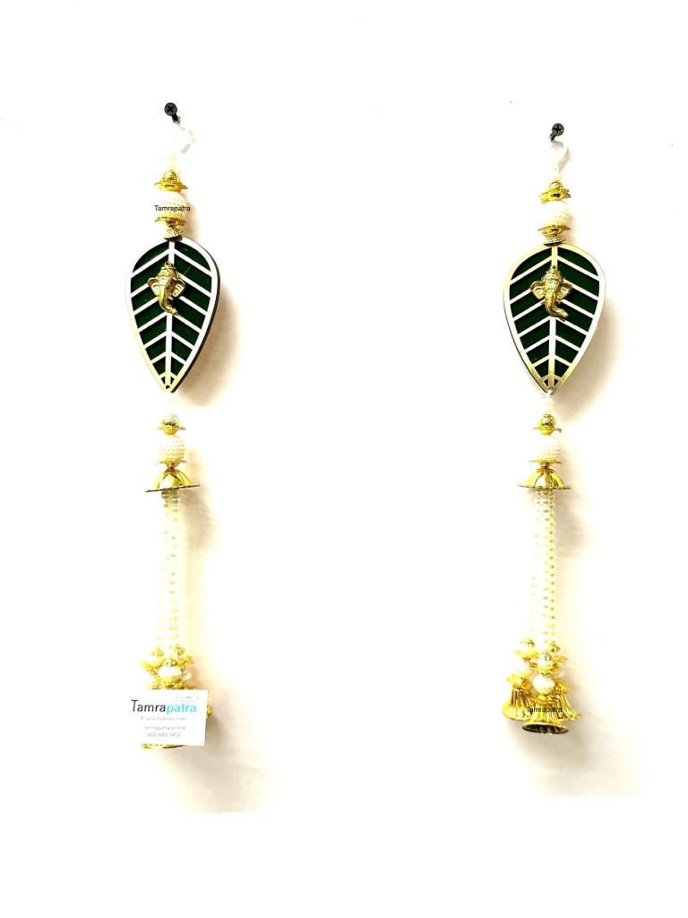 Ganesh Leaf Hangings Auspicious Decoration Gifts Handcrafted From Tamrapatra