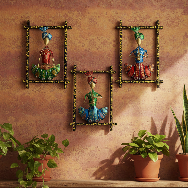 Musicians Hanging Metal Craftsmanship With Beautiful Colors By Tamrapatra - Tamrapatra