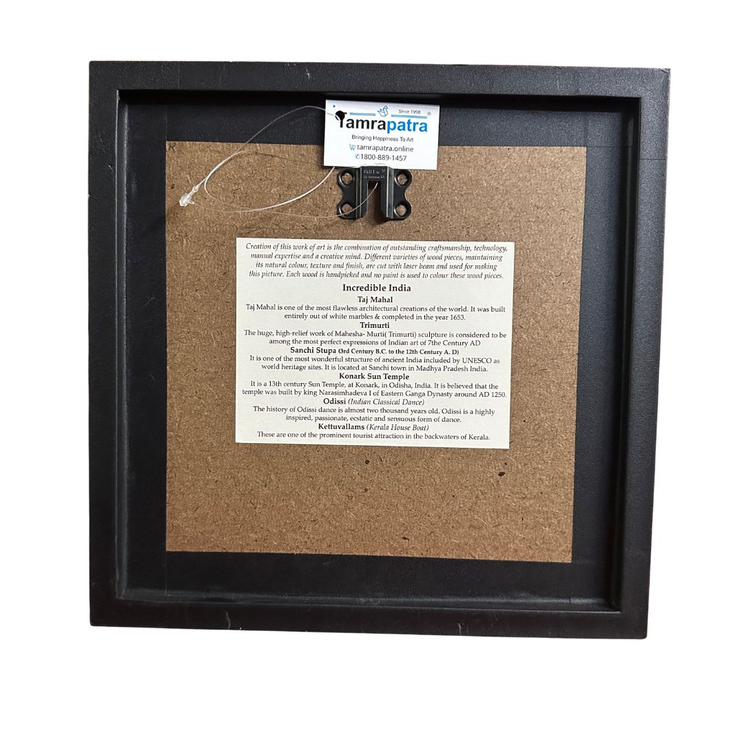 Incredible India Made With Natural Textured Wood Corporate Frames At Tamrapatra