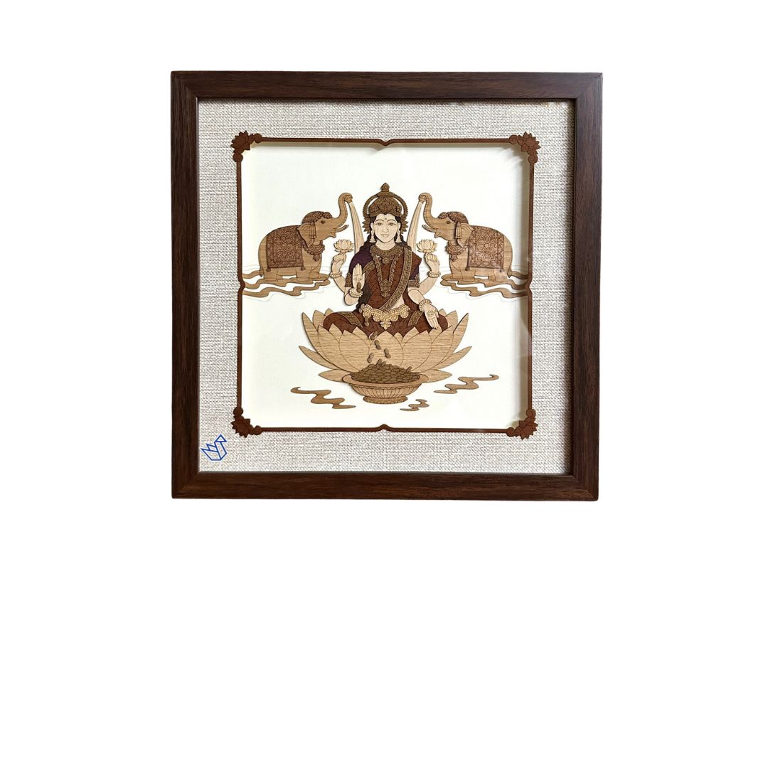 Goddess Lakshmi Wall Hanging Exclusive Wood Handcrafts Frames At Tamrapatra